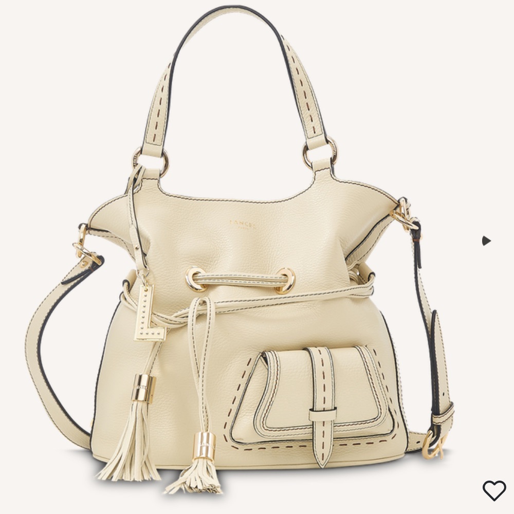 Brand New Lancel Purse - Cream leather - “PREMIER FLIRT DE LANCEL”